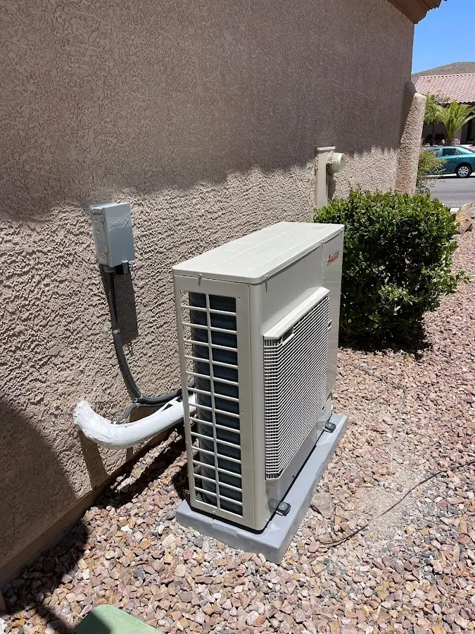 Residential air conditioning condenser unit in La Puente